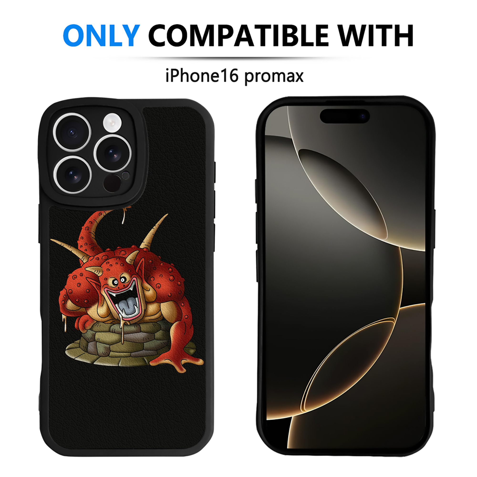 （画像用） ドラゴンクエスト Doragon Kuesuto Dragon Quest 【iPhone 16シリーズ対応】シリコンスマホケース（レザー調） 材質：シリコン